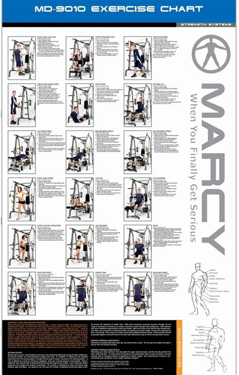 marcy home gym workout|marcy weight bench exercise chart.